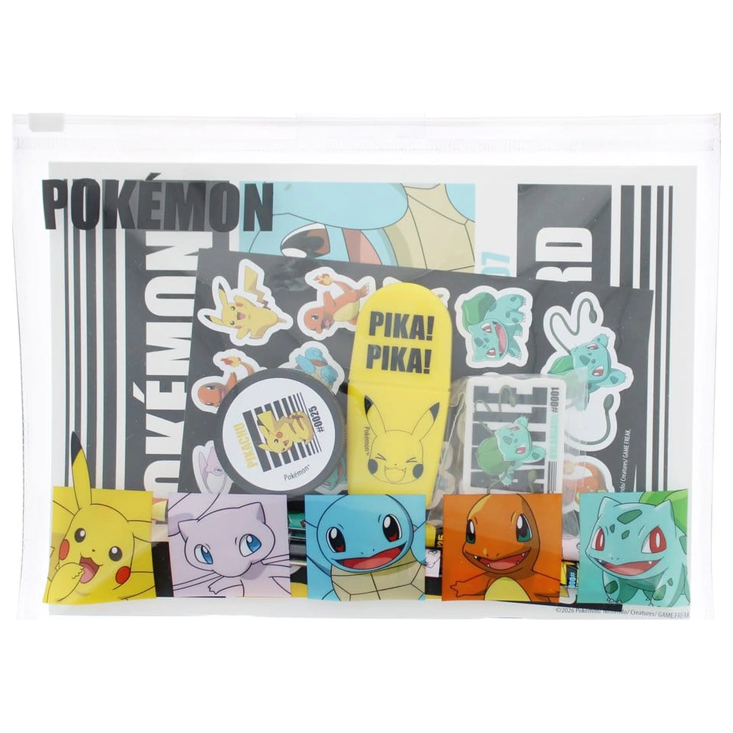Sada papiernictva Pokémon, 7-dielna produktová fotografia