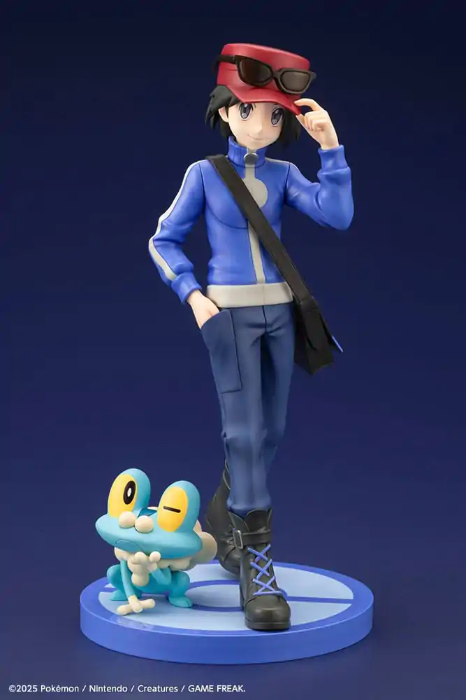 Pokémon ARTFXJ Socha 1/8 Calem & Froakie 20 cm produktová fotografia