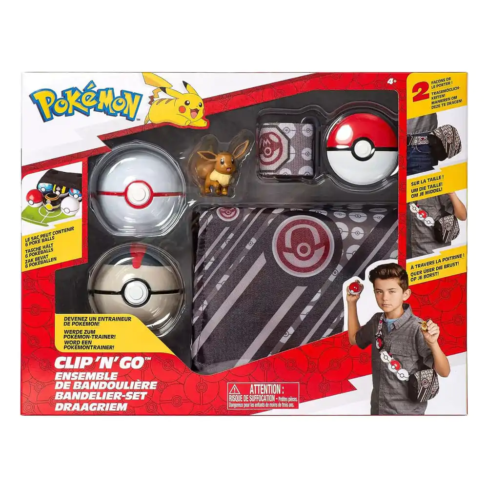 Pokémon Bandolier Set Premier Ball, Timer Ball & Eevee produktová fotografia