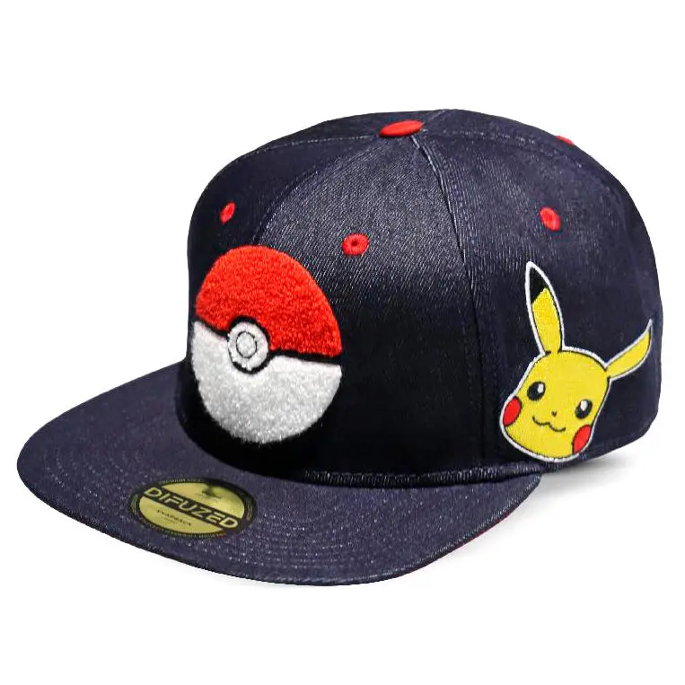 Pokemon Denim Snapback Kepes Logo Size One Size termékfotó