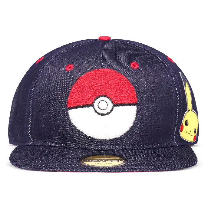 Pokemon Denim Snapback Kepes Logo Size One Size termékfotó