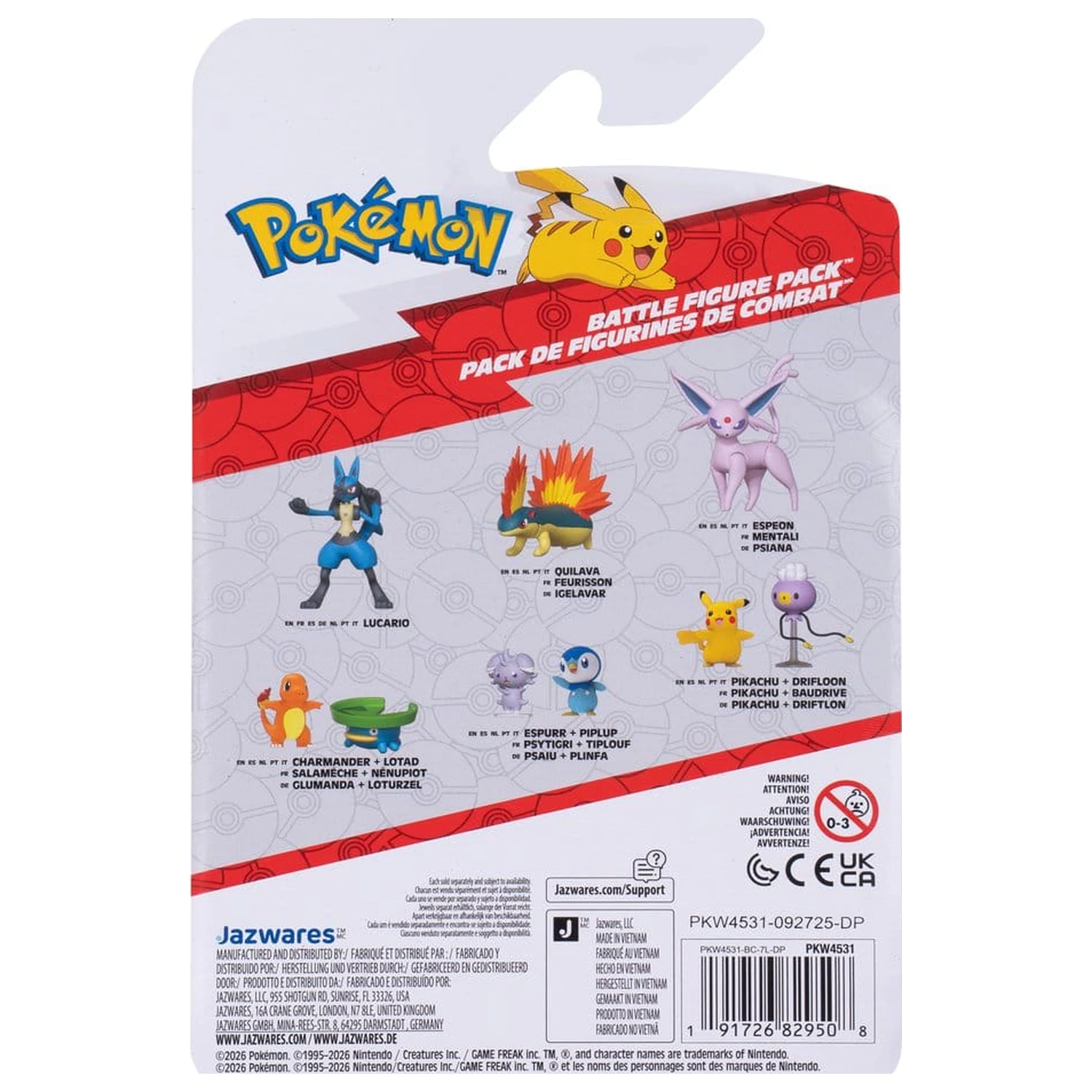 Pokémon Battle Figure Balenie 2 figúrok Drifloon & Pikachu produktová fotografia