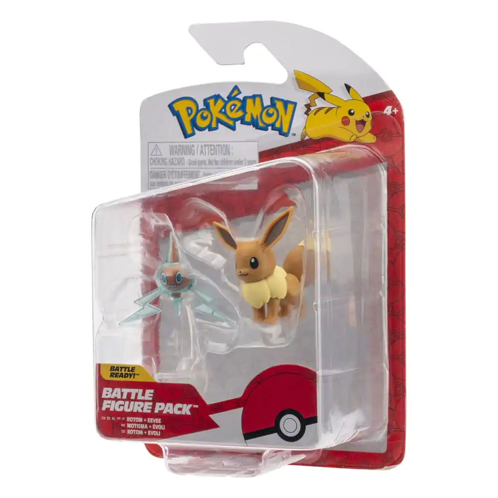Pokémon Battle figúrky Set 2-Pack Eevee #4, Rotom 5 cm produktová fotografia