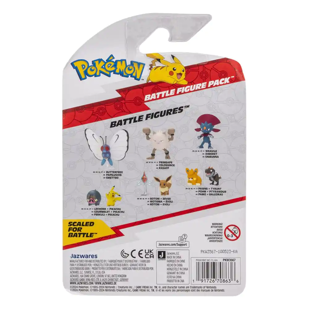 Pokémon Battle figúrky Set 2-Pack Eevee #4, Rotom 5 cm produktová fotografia