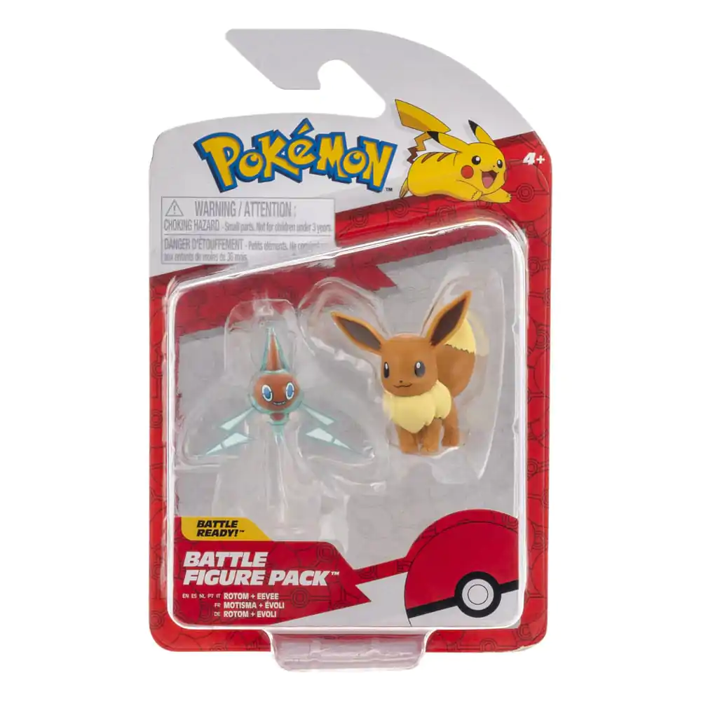 Pokémon Battle figúrky Set 2-Pack Eevee #4, Rotom 5 cm produktová fotografia