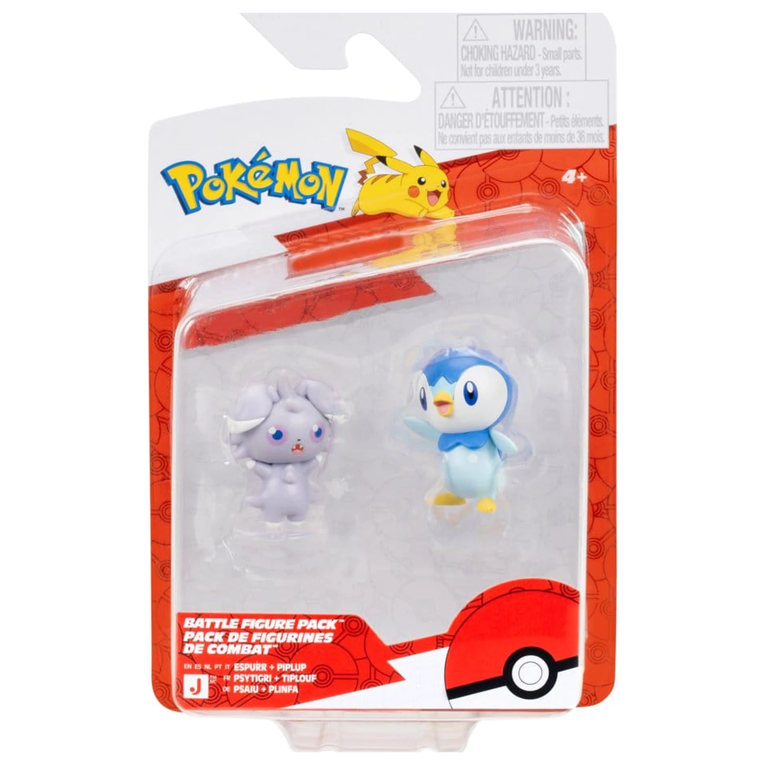 Pokémon Battle Figure balenie 2 ks Espurr & Piplup produktová fotografia
