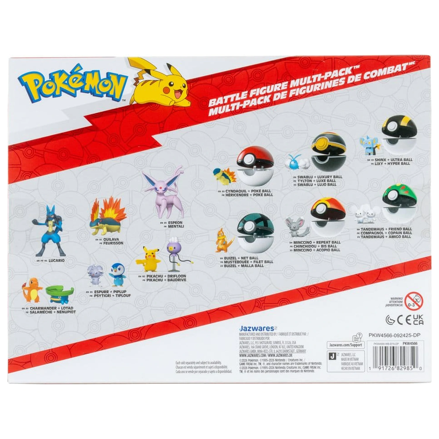 Pokémon Battle Figure balenie 6 ks produktová fotografia