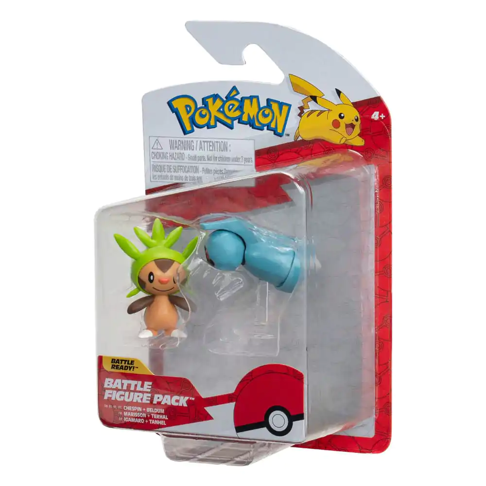 Pokémon Battle Figure First Partner Set 2-pack Chespin, Beldum figúrky 5 cm termékfotó