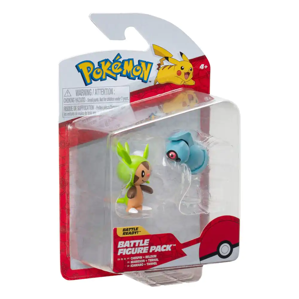 Pokémon Battle Figure First Partner Set 2-pack Chespin, Beldum figúrky 5 cm termékfotó