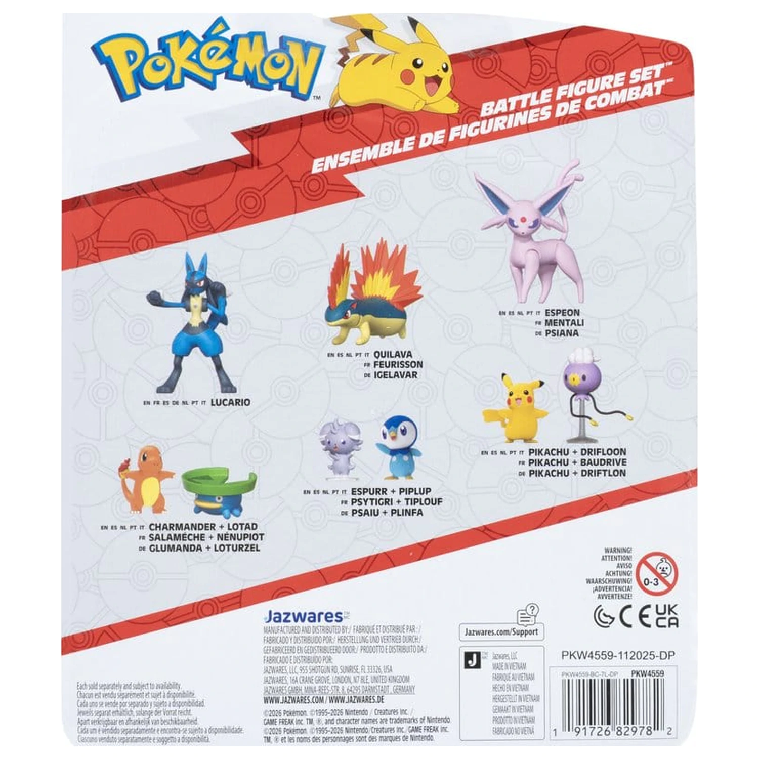 Pokémon Battle Figure balenie 3 kusov Squirtle, Greavard & Bellossom produktová fotografia