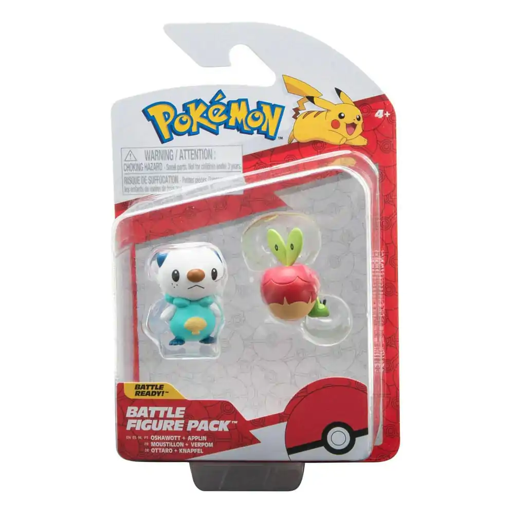 Pokémon Battle Figure Set figúrka 2-Pack Applin, Oshawott produktová fotografia