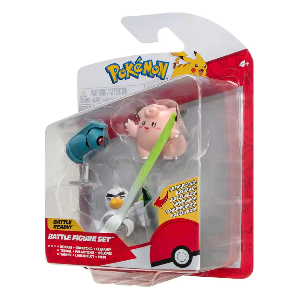 Pokémon Battle Figure Set 3-Pack Clefairy, Beldum, Sirfetch'd 5 cm termékfotó