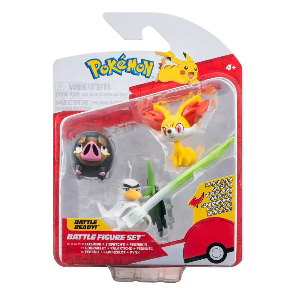 Pokémon Battle Figure Set 3-Pack Fennekin, Lechonk, Sirfetch'd 5 cm produktová fotografia