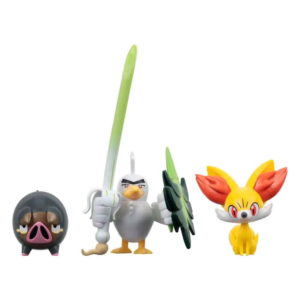 Pokémon Battle Figure Set 3-Pack Fennekin, Lechonk, Sirfetch'd 5 cm produktová fotografia
