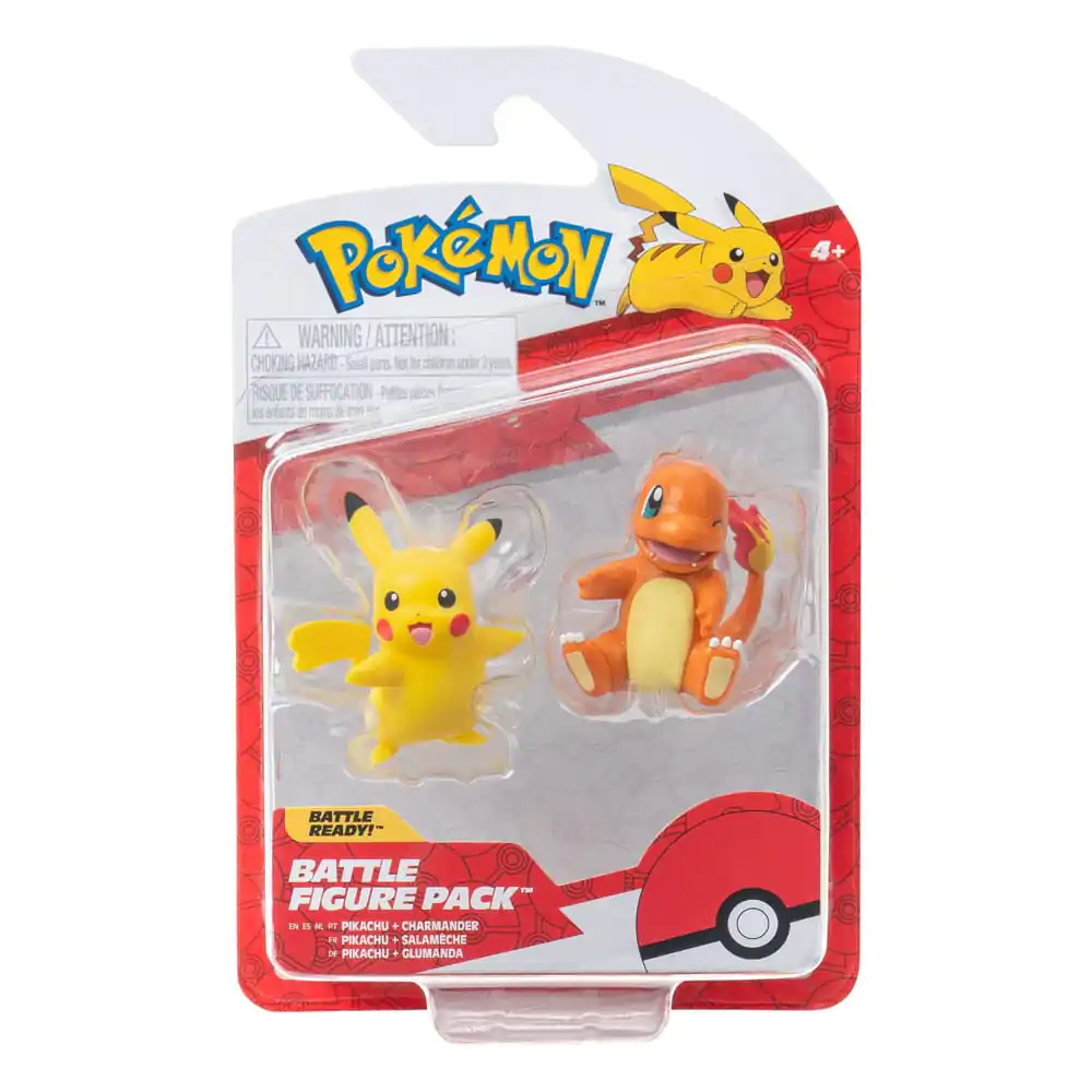 Pokémon Battle figúrka First Partner Set figúrka 2-Pack Charmander #2, female Pikachu produktová fotografia