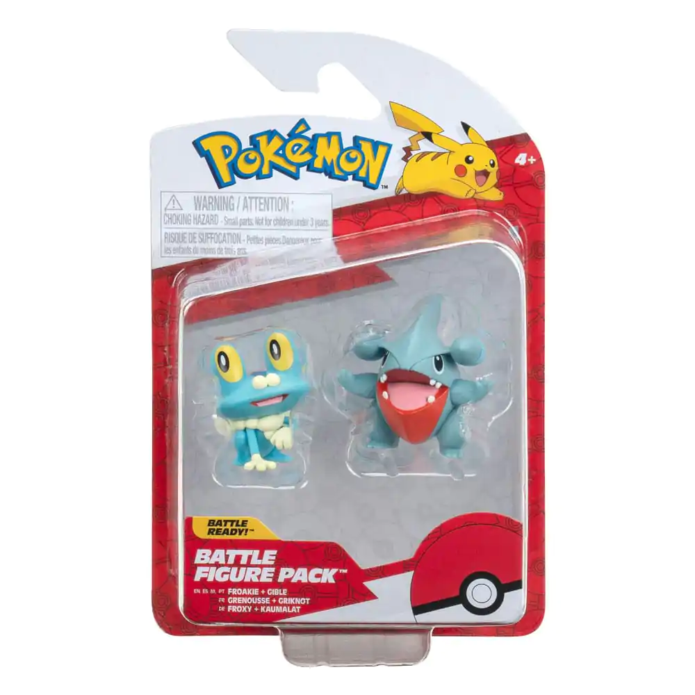 Pokémon Battle Figure First Partner Set Figúrka 2-Pack Gible, Froakie 5 cm produktová fotografia