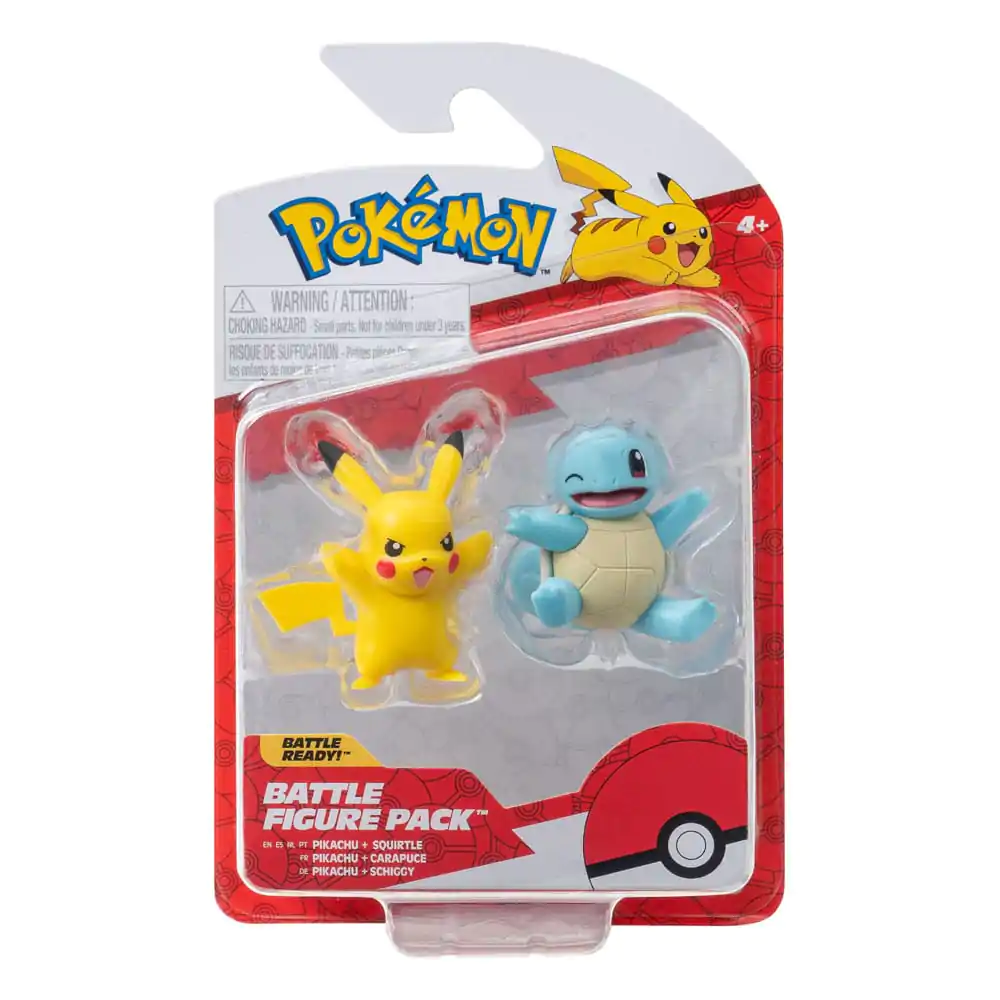 Pokémon Battle Figure First Partner Set Figúrka 2-Pack Squirtle #2, Pikachu #9 produktová fotografia