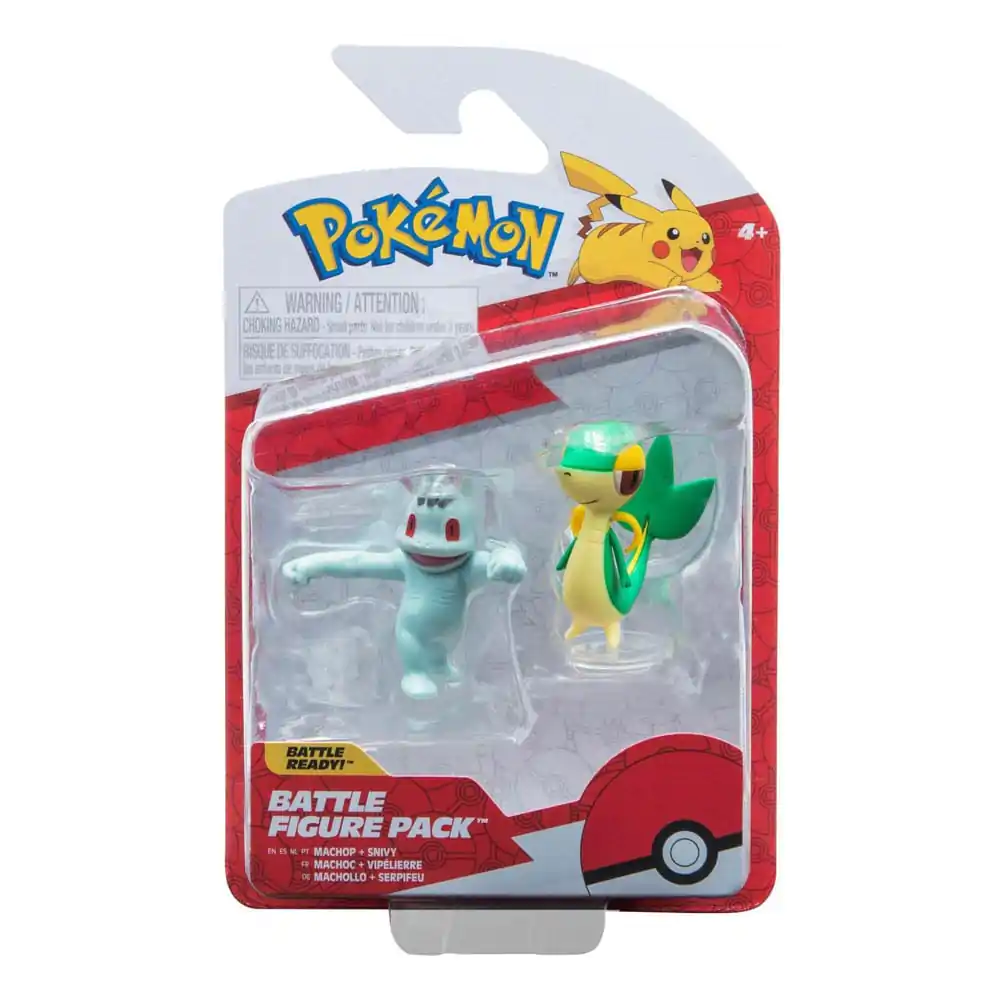 Pokémon Battle Figure Set Figúrky 2-balenie Machop, Snivy produktová fotografia