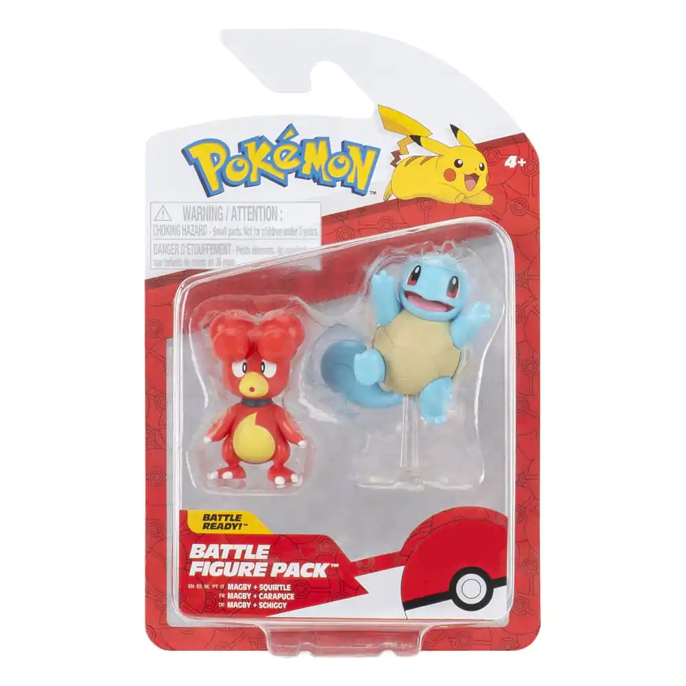 Pokémon Battle Figure Set Figúrka 2-pack Magby &amp; Squirtle #5 termékfotó