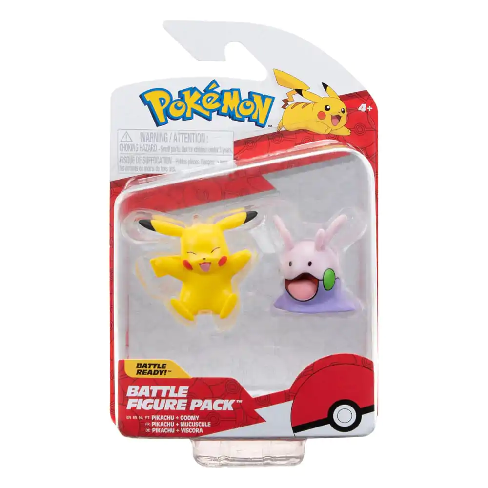 Pokémon Battle figúrka balenie mini figúrka 2-Pack Pikachu & Goomy 5 cm produktová fotografia
