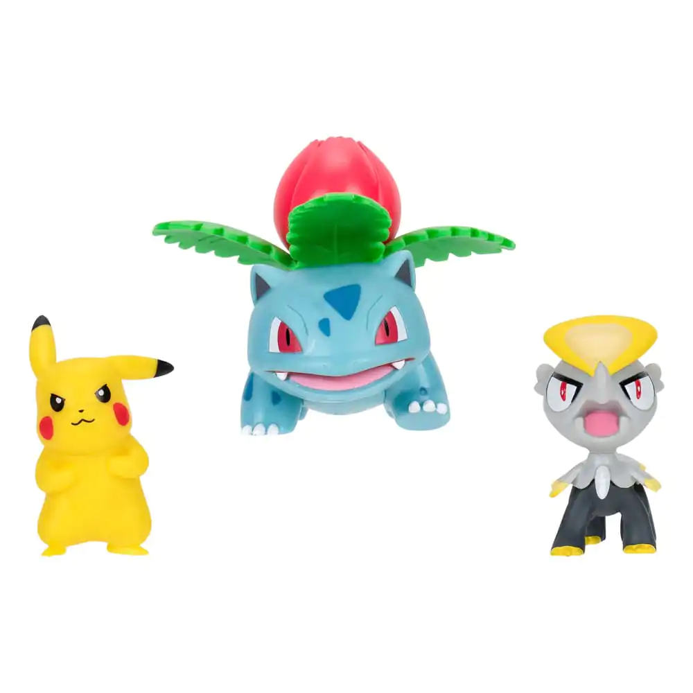 Pokémon Battle Figure Set figúrka 3-Pack Pikachu #2, Jangmo-o, Ivysaur produktová fotografia