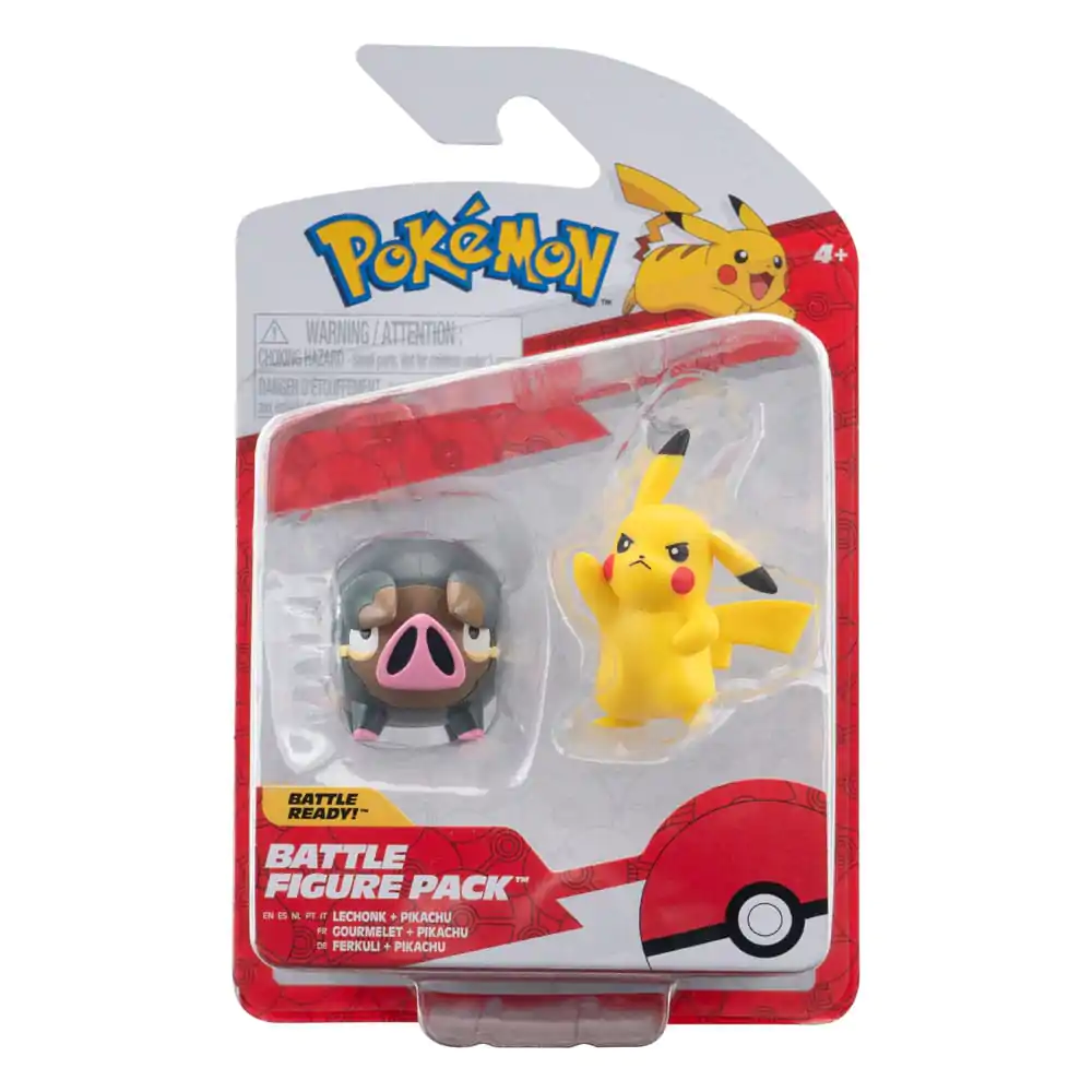 Pokémon Battle Figúrky sada figúrok 2-Pack Pikachu #5, Lechonk 5 cm produktová fotografia