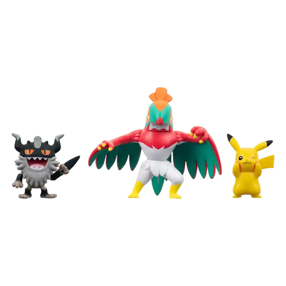 Pokémon Battle Figúrky Set 3-Pack Pikachu #8, Perrserker, Hawlucha 5 cm produktová fotografia