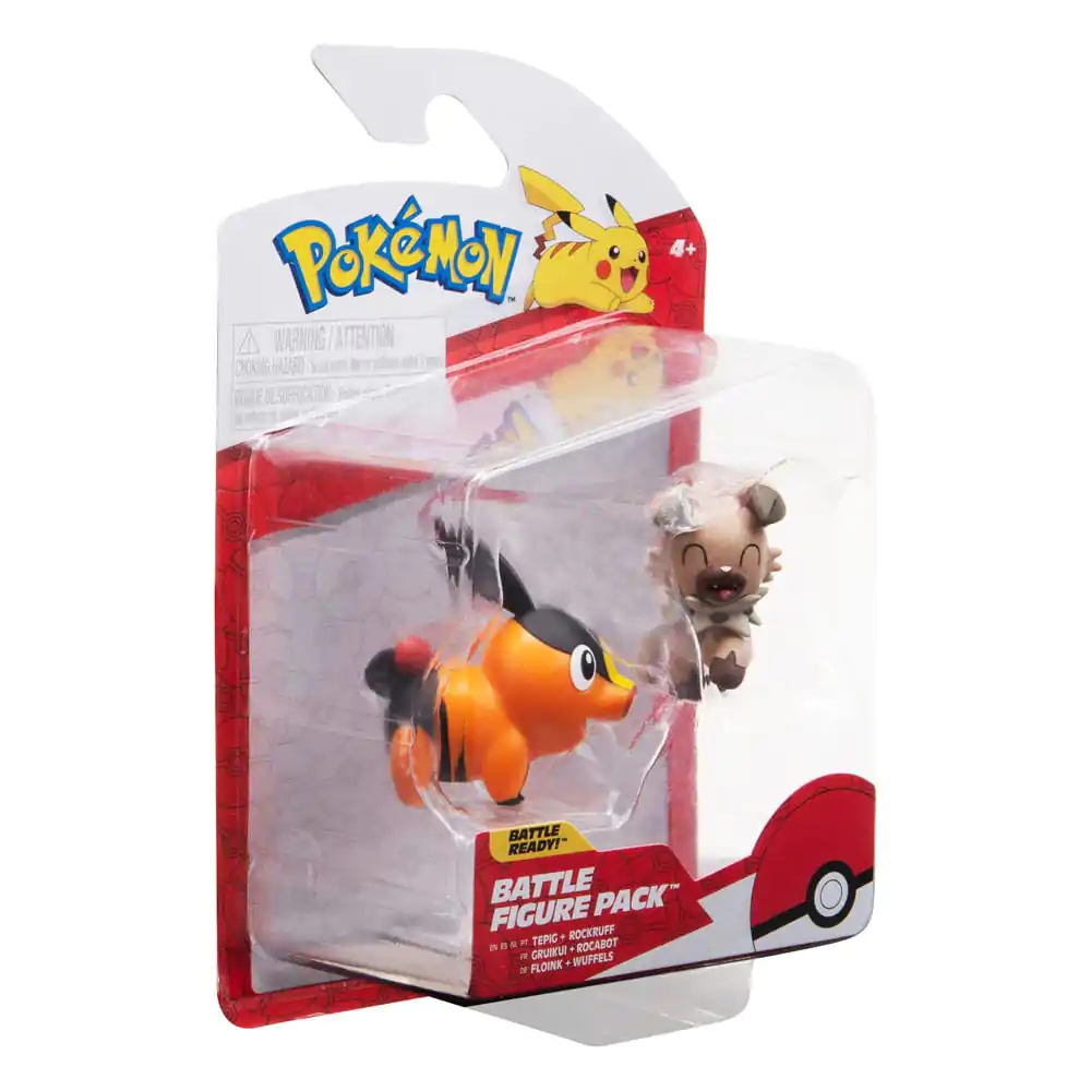 Pokémon Battle Figure Set figúrka 2-Pack Tepig, Rockruff produktová fotografia