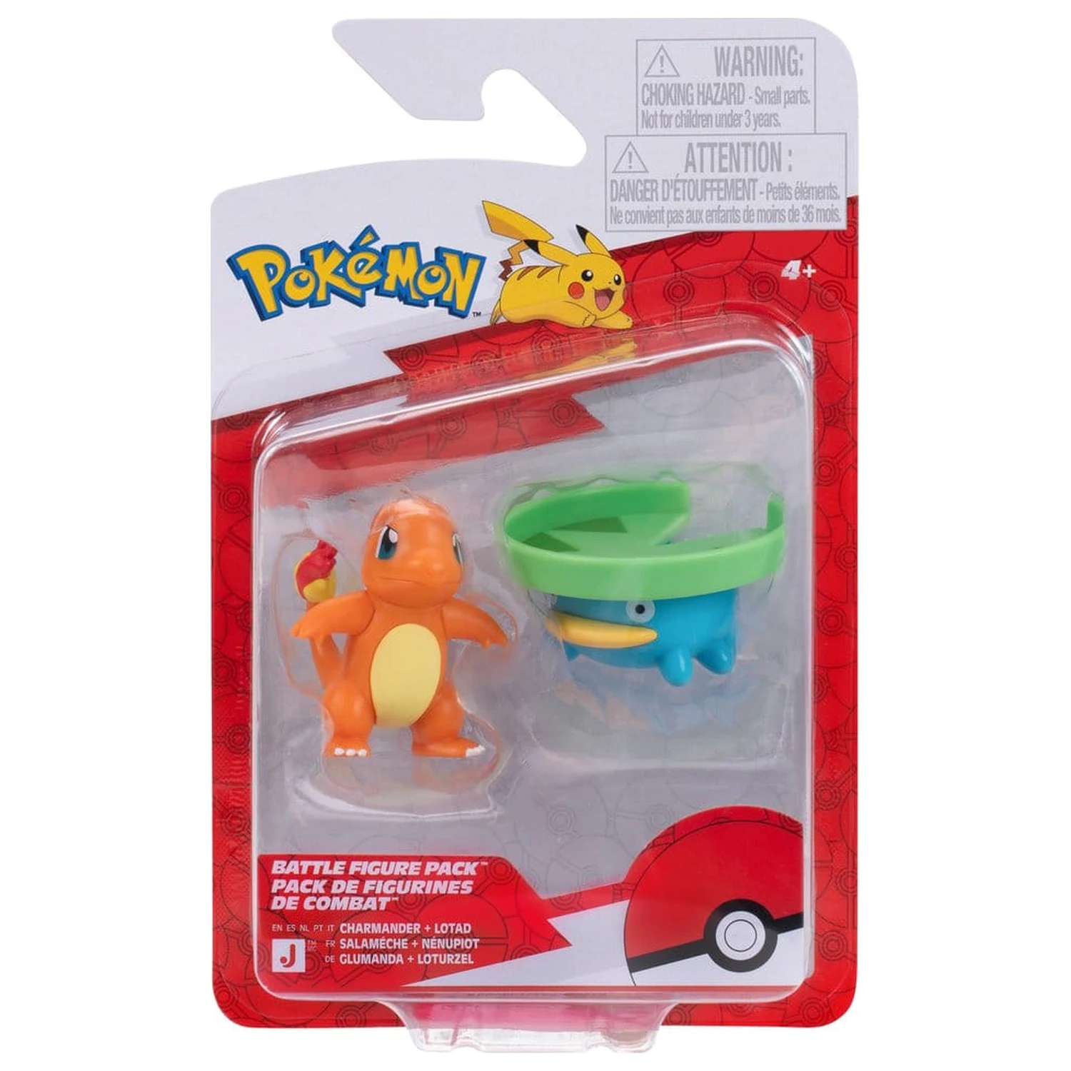 Pokémon Battle Figure 2-Pack Lotad & Charmander produktová fotografia