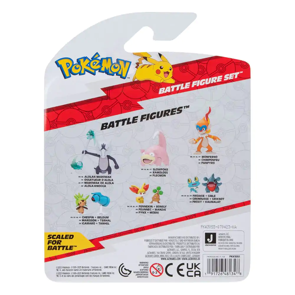 Pokémon Battle figúrky sada 3-Pack Morpeko (Full-Belly Mode), Bulbasaur #1, Raboot 5 cm produktová fotografia