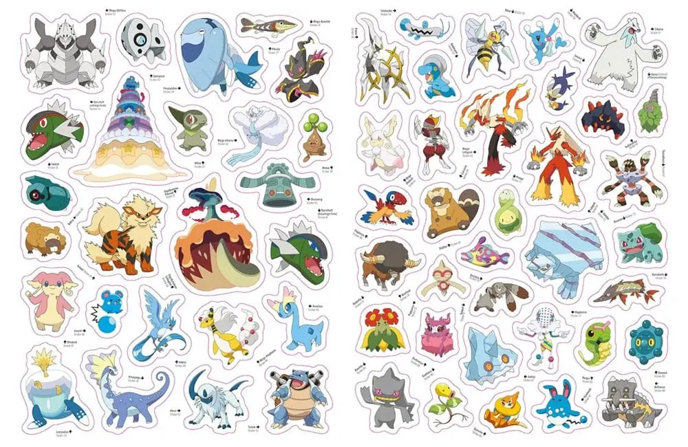 Pokémon Kniha Das große Stickerbuch mit allen Regionen von Kanto bis Galar *German Version* produktová fotografia