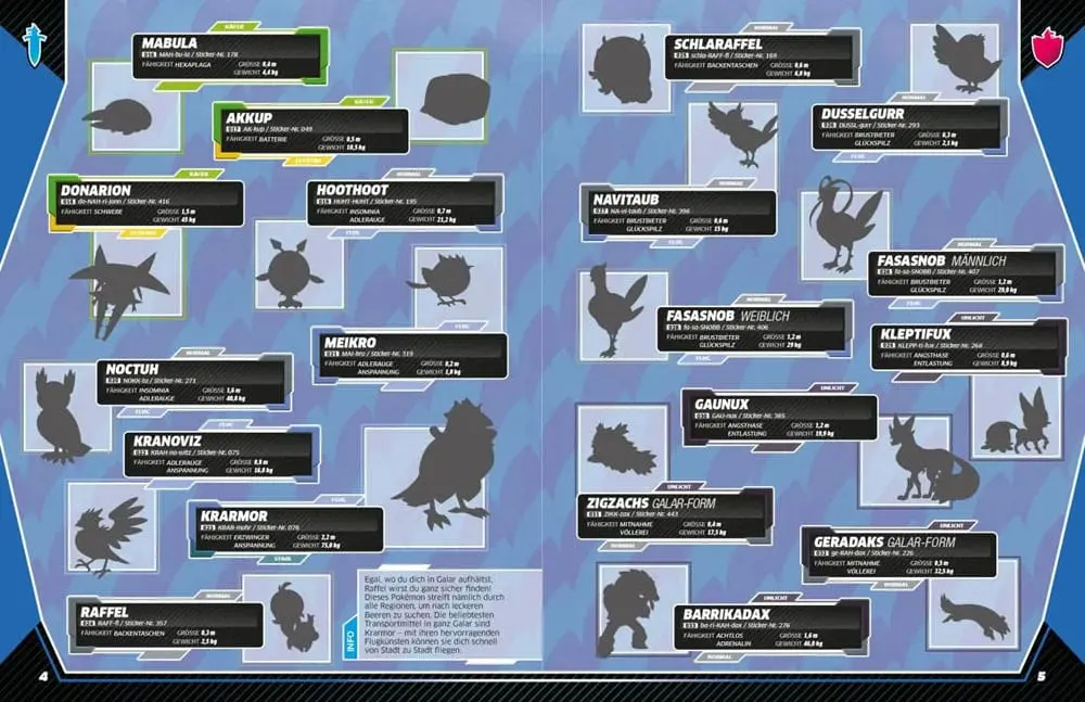 Pokémon Kniha Das ultimative Stickerbuch - Galar Region *German Version* produktová fotografia