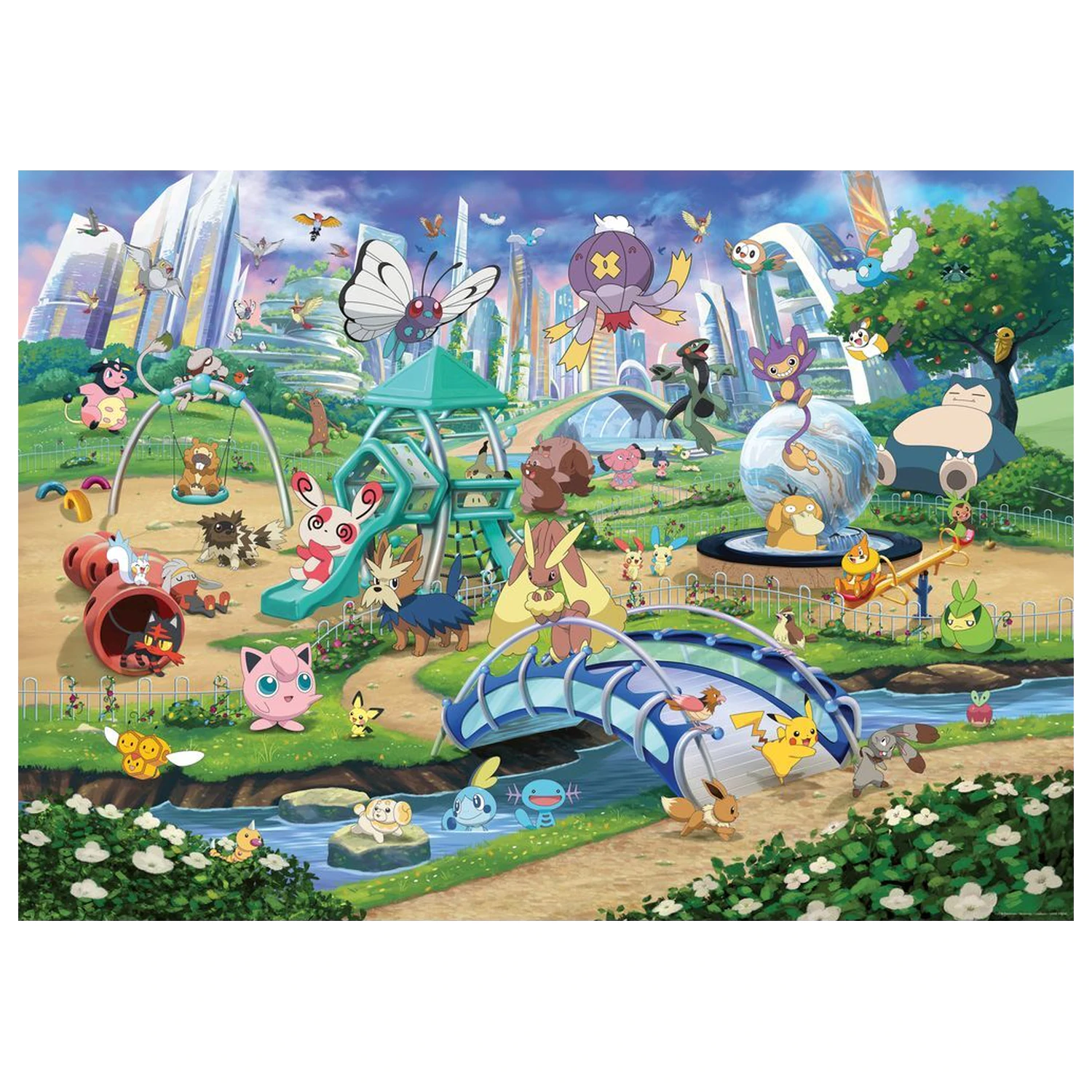 Pokemon Breakout 1 Eevee and the Park puzzle 1000 ks produktová fotografia