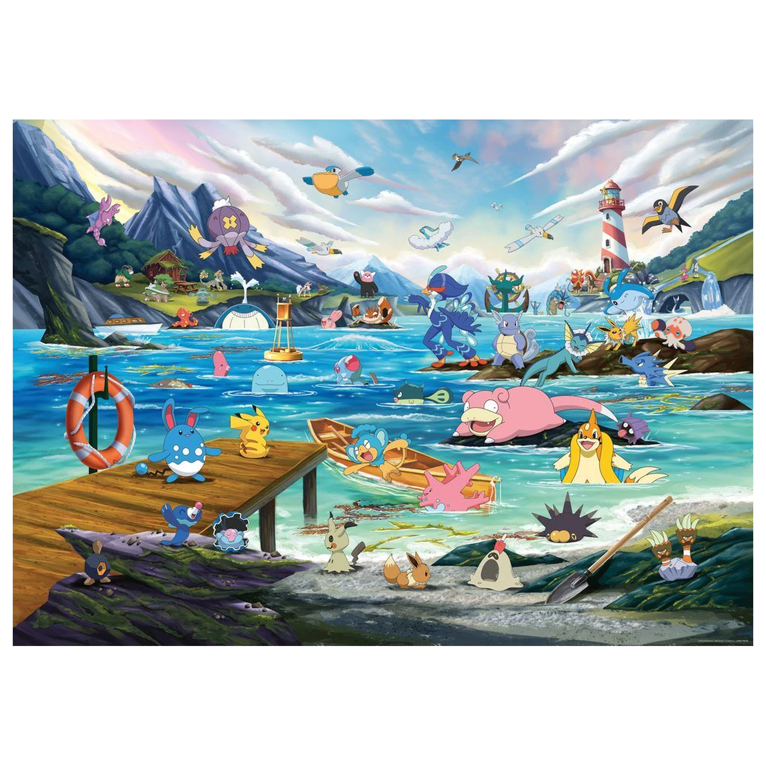 Pokemon Breakout 3 Vaporeon and the Warm Sea puzzle 1000 ks produktová fotografia
