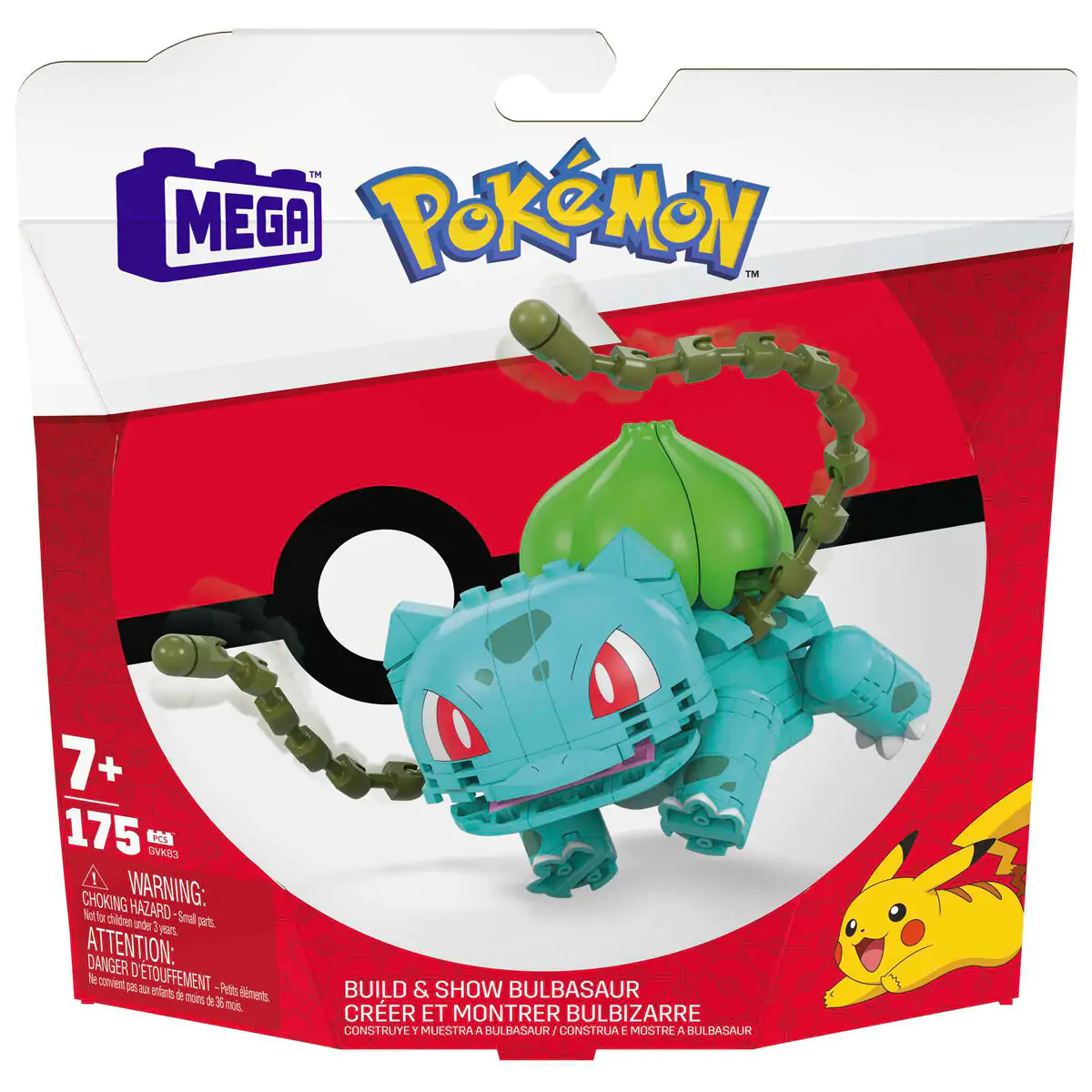 Pokémon Mega Construx Wonder Builders stavebná sada Bulbasaur 10 cm termékfotó