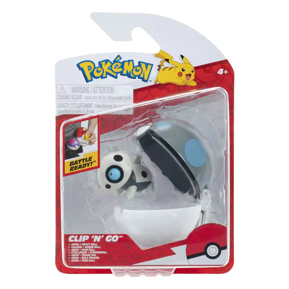 Pokémon Clip'n'Go Poké Loptičky Aron & Heavy Ball produktová fotografia