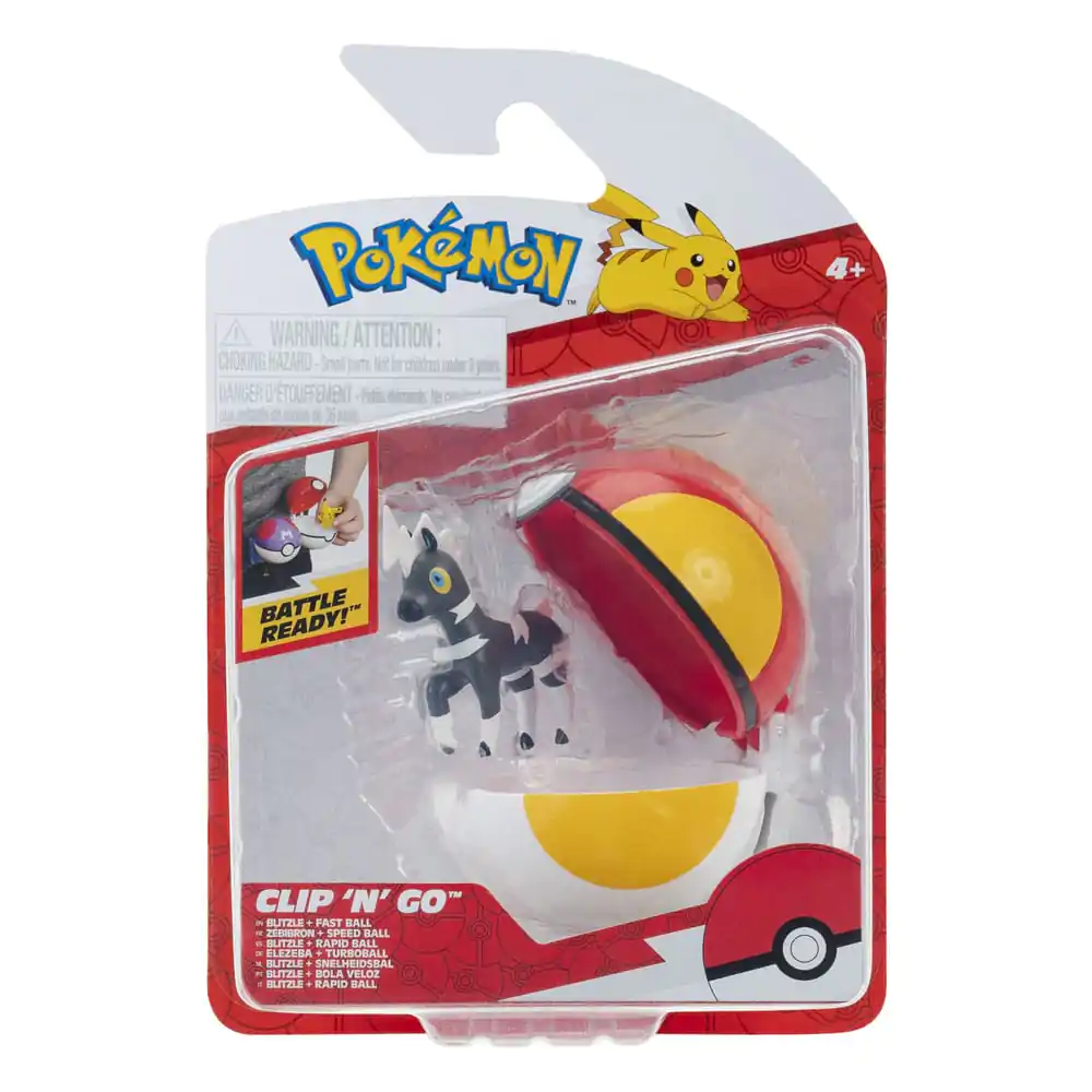 Pokémon Clip'n'Go Poké Balls Blitzle & Fast Ball produktová fotografia