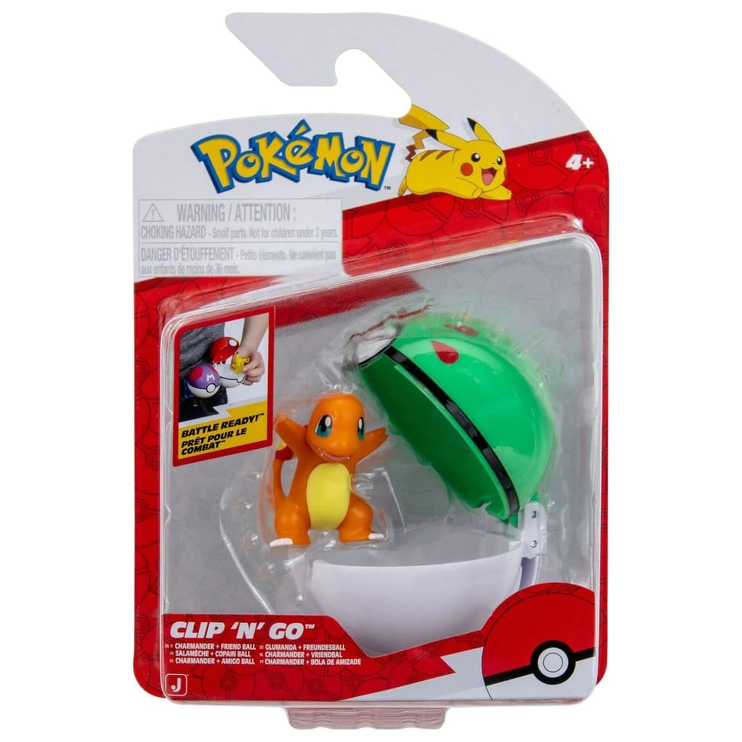 Pokémon Clip 'n' Go Akčná figúrka Charmander & Friend Ball produktová fotografia