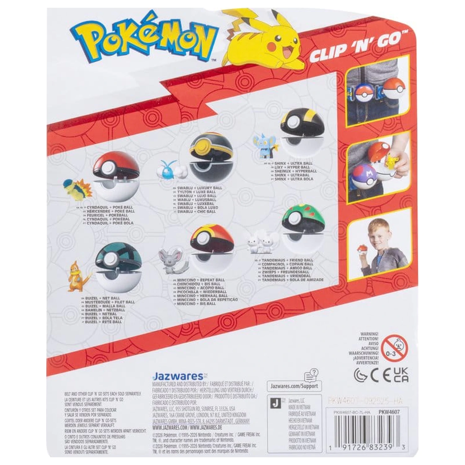 Pokémon Clip 'n' Go Akčná figúrka Shinx & Ultra Ball produktová fotografia