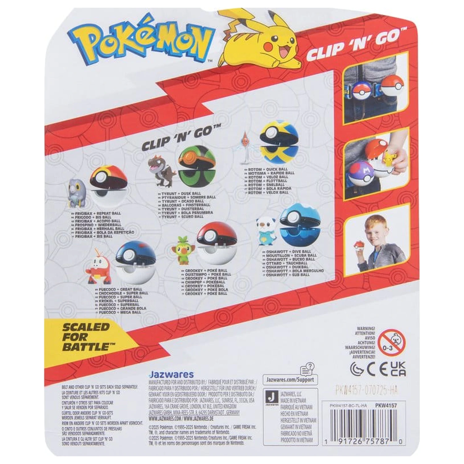 Pokémon Clip 'n' Go Action Figure Wave 21 Grookey a Poké Ball produktová fotografia
