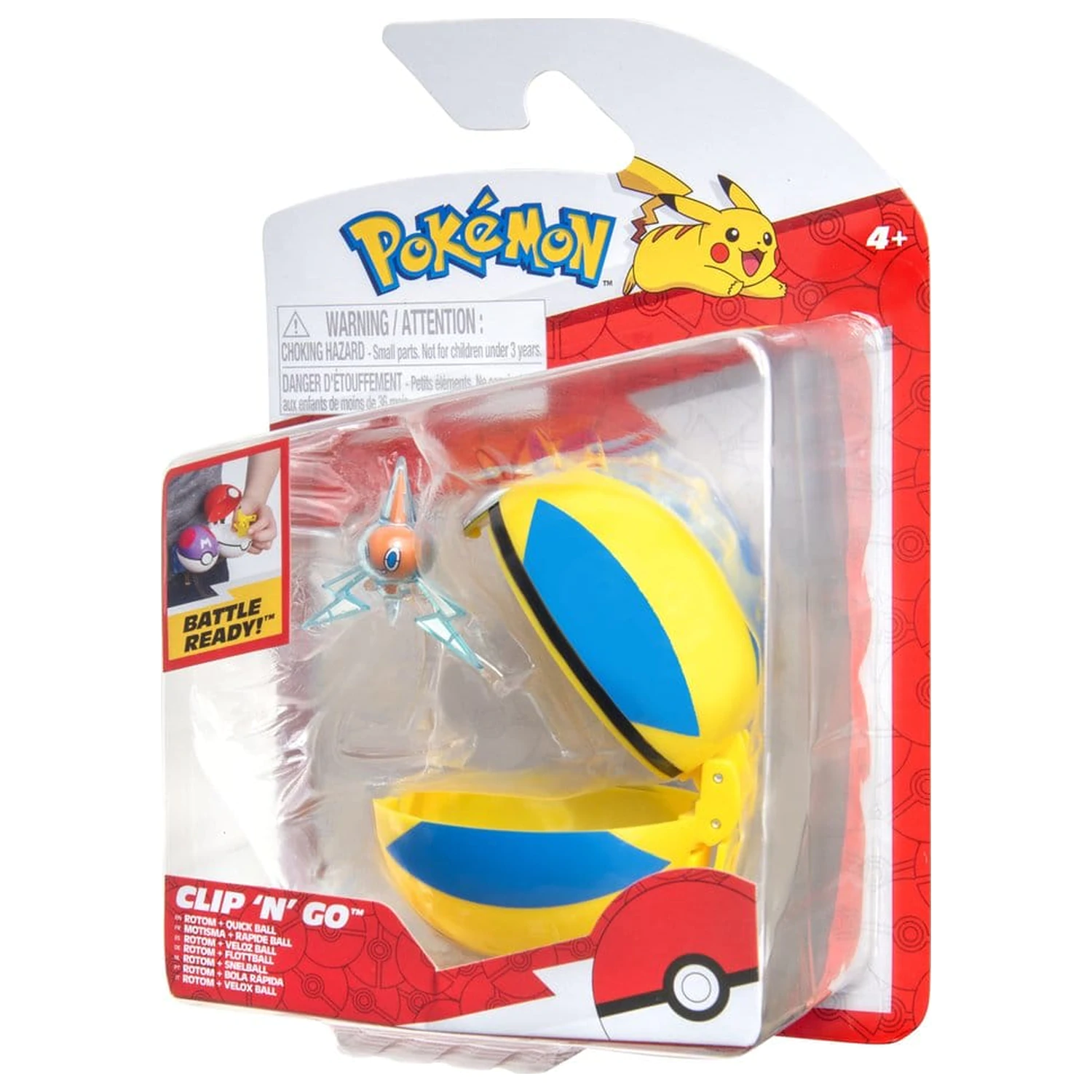 Pokémon Clip 'n' Go akčná figúrka Wave 21 Rotom & Quick Ball produktová fotografia
