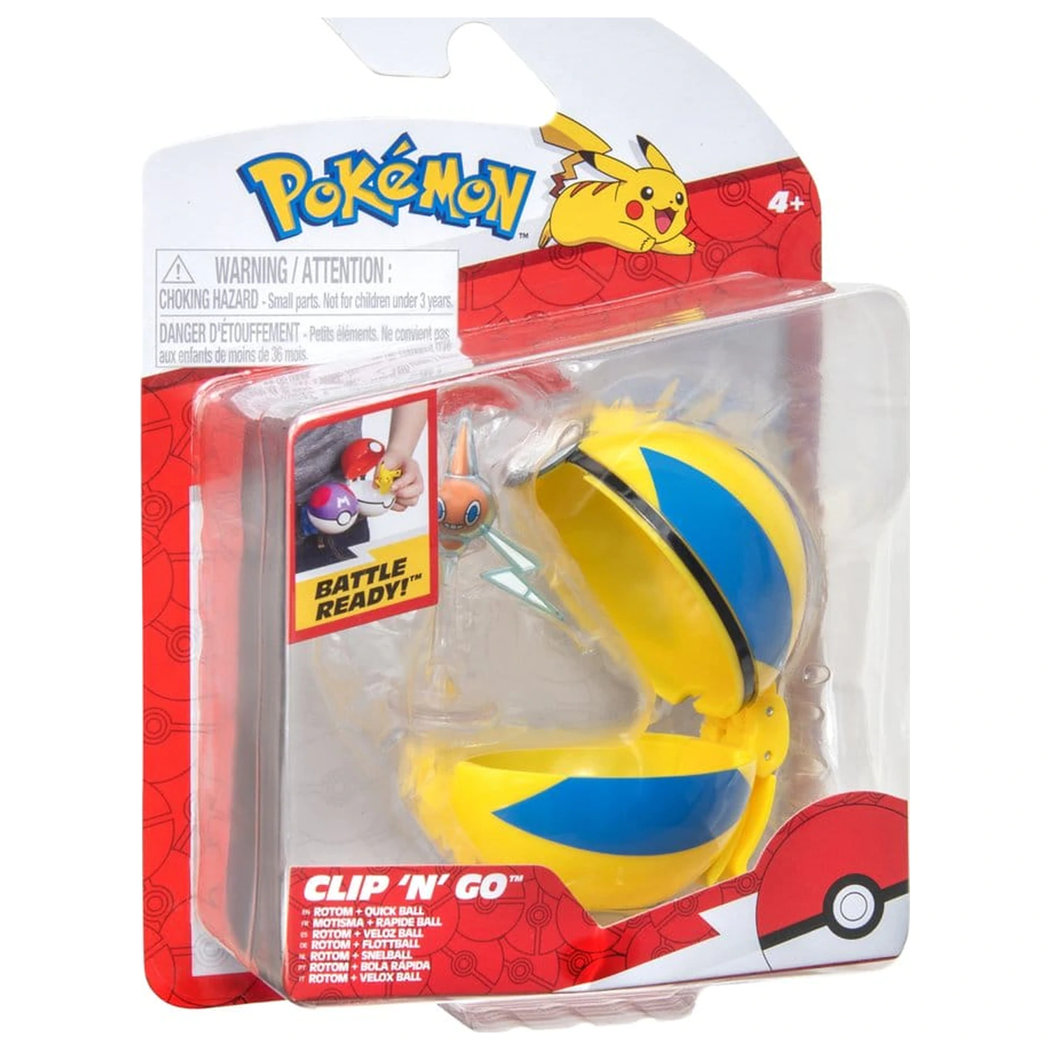 Pokémon Clip 'n' Go akčná figúrka Wave 21 Rotom & Quick Ball produktová fotografia