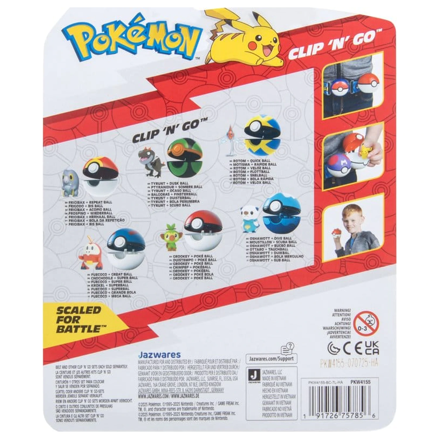 Pokémon Clip 'n' Go akčná figúrka Wave 21 Rotom & Quick Ball produktová fotografia