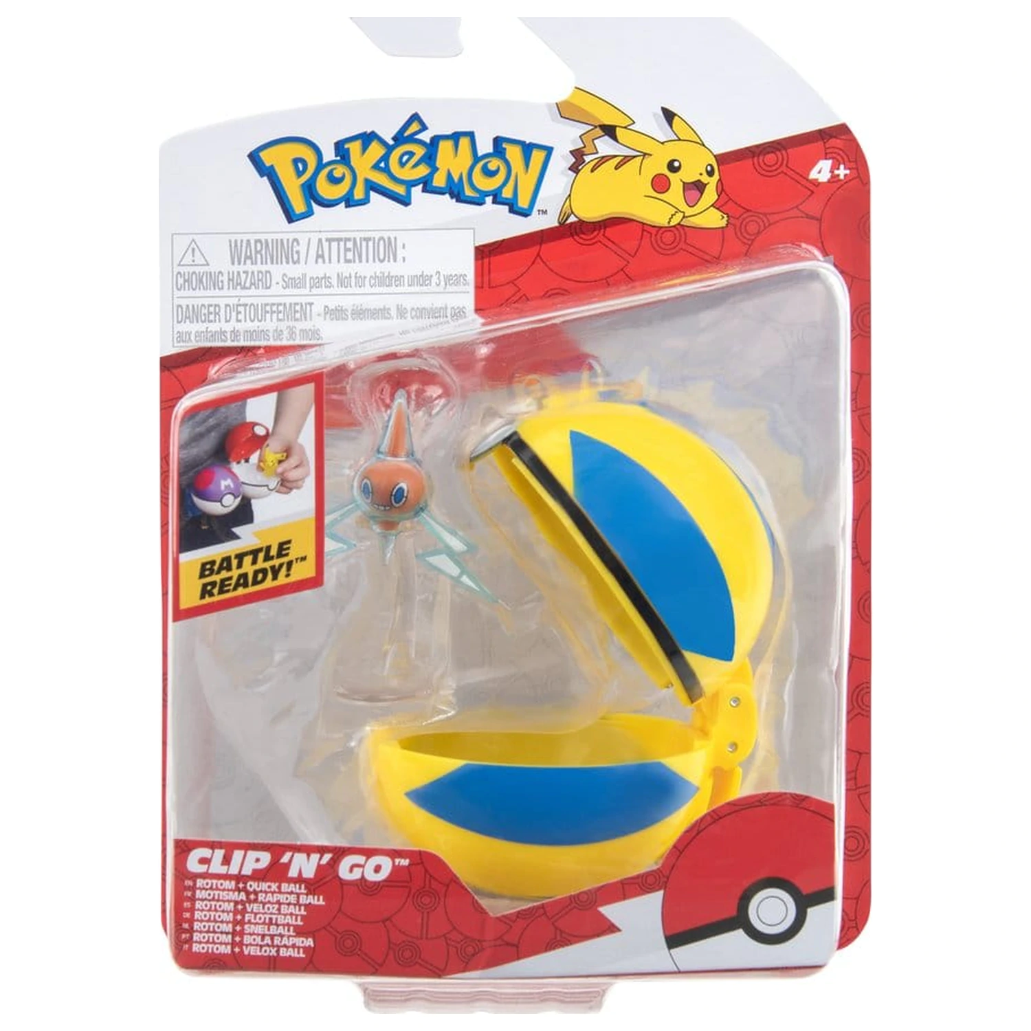 Pokémon Clip 'n' Go akčná figúrka Wave 21 Rotom & Quick Ball produktová fotografia
