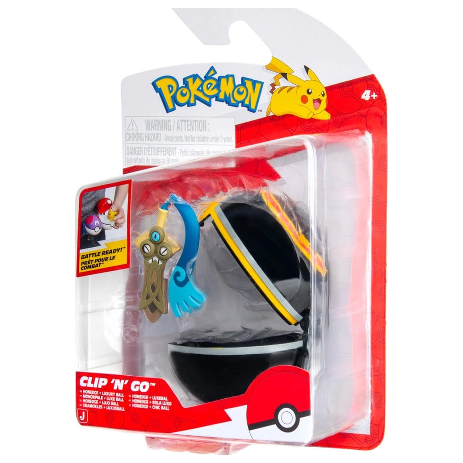Pokémon Clip 'n' Go akčná figúrka vlna 22 Honedge & Luxury Ball produktová fotografia