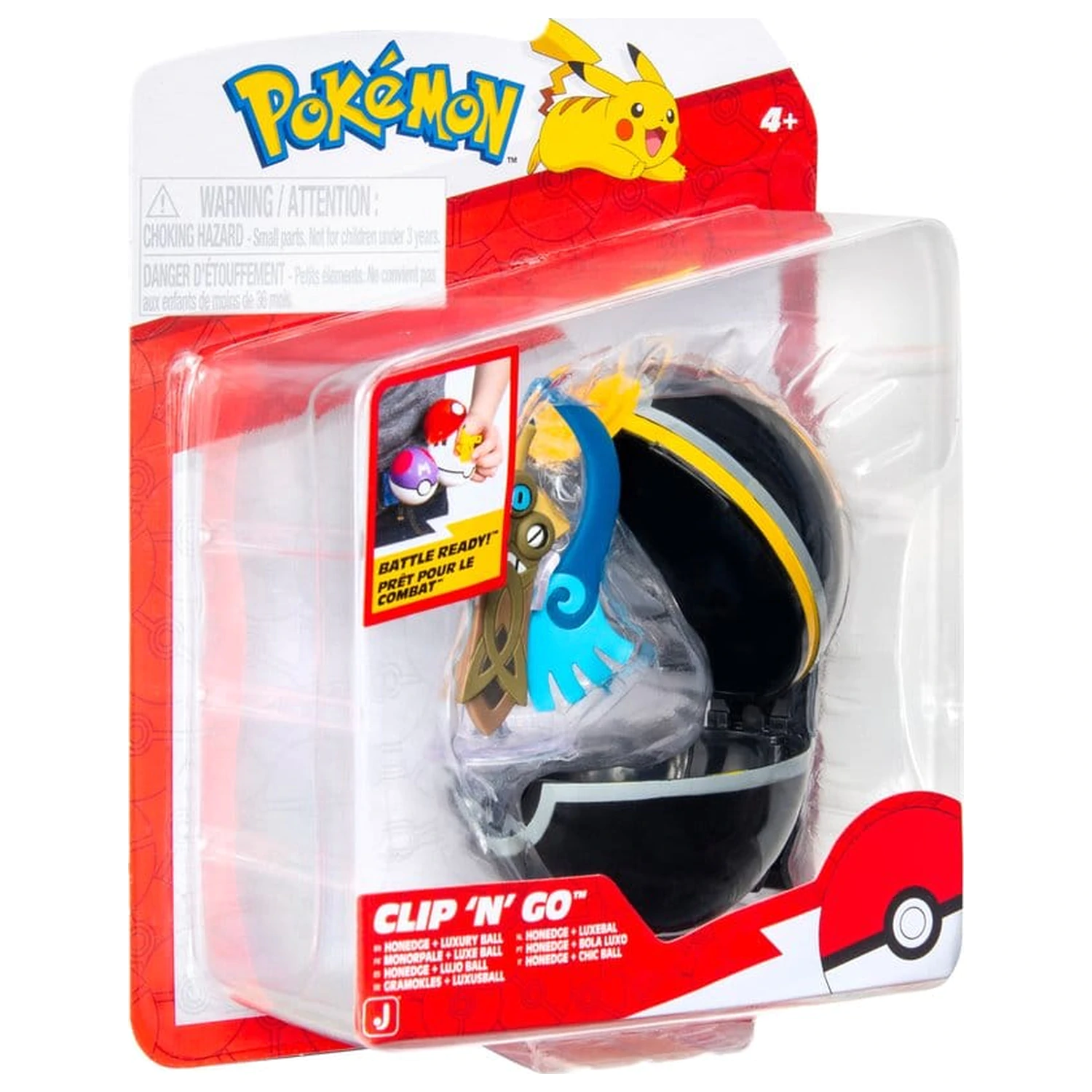 Pokémon Clip 'n' Go akčná figúrka vlna 22 Honedge & Luxury Ball produktová fotografia