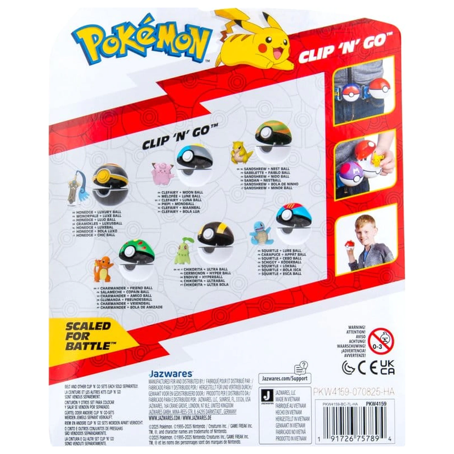 Pokémon Clip 'n' Go akčná figúrka vlna 22 Honedge & Luxury Ball produktová fotografia