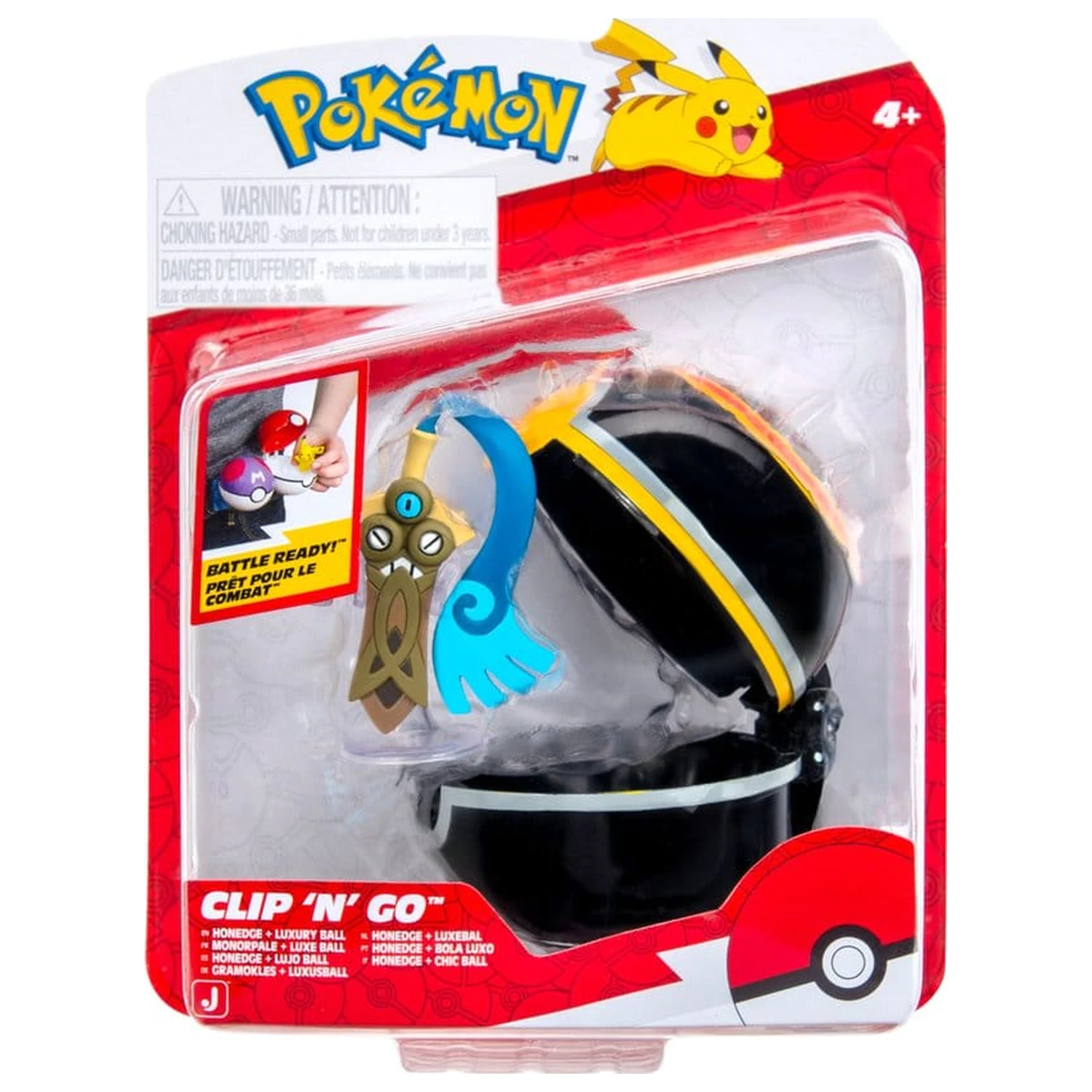 Pokémon Clip 'n' Go akčná figúrka vlna 22 Honedge & Luxury Ball produktová fotografia