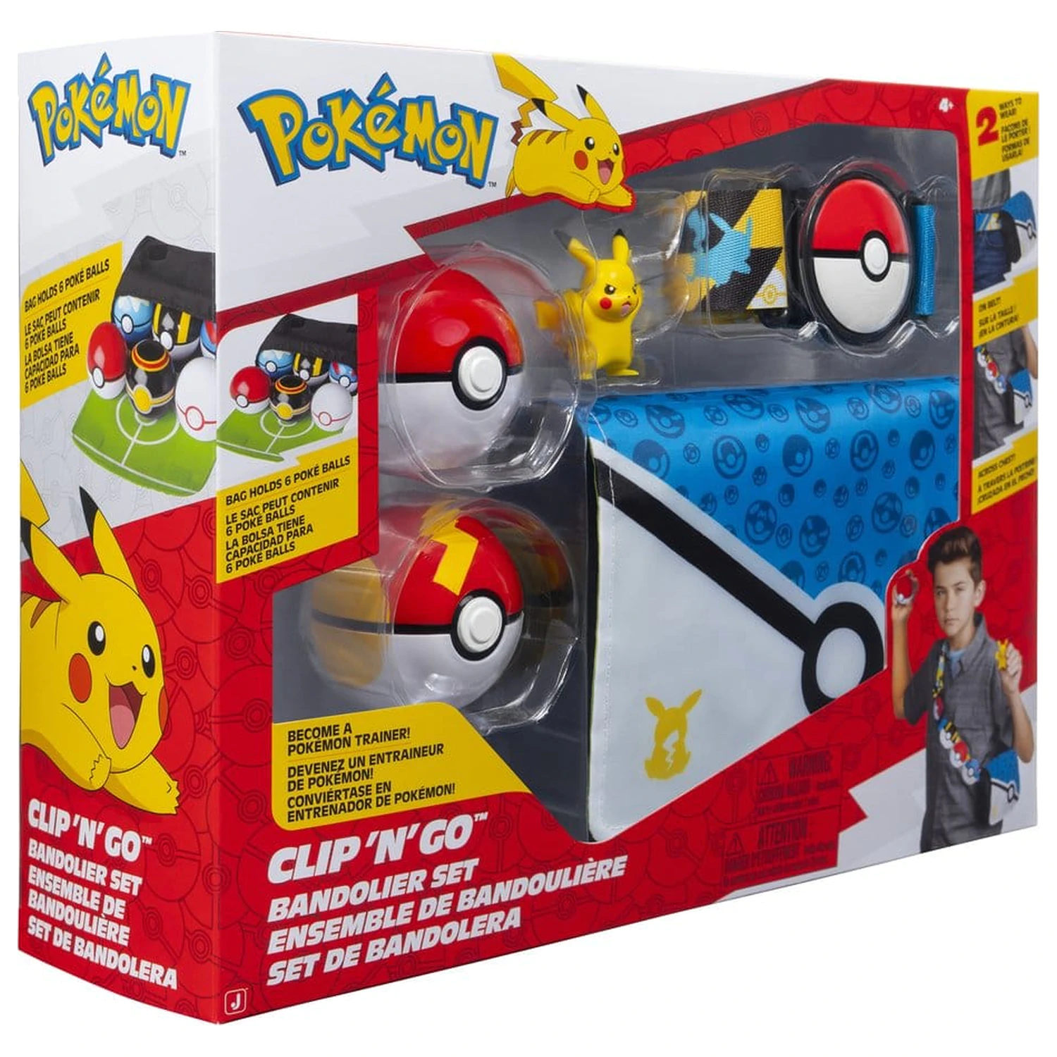 Pokémon Clip 'n' Go Súprava popruhov na rameno Pikachu produktová fotografia