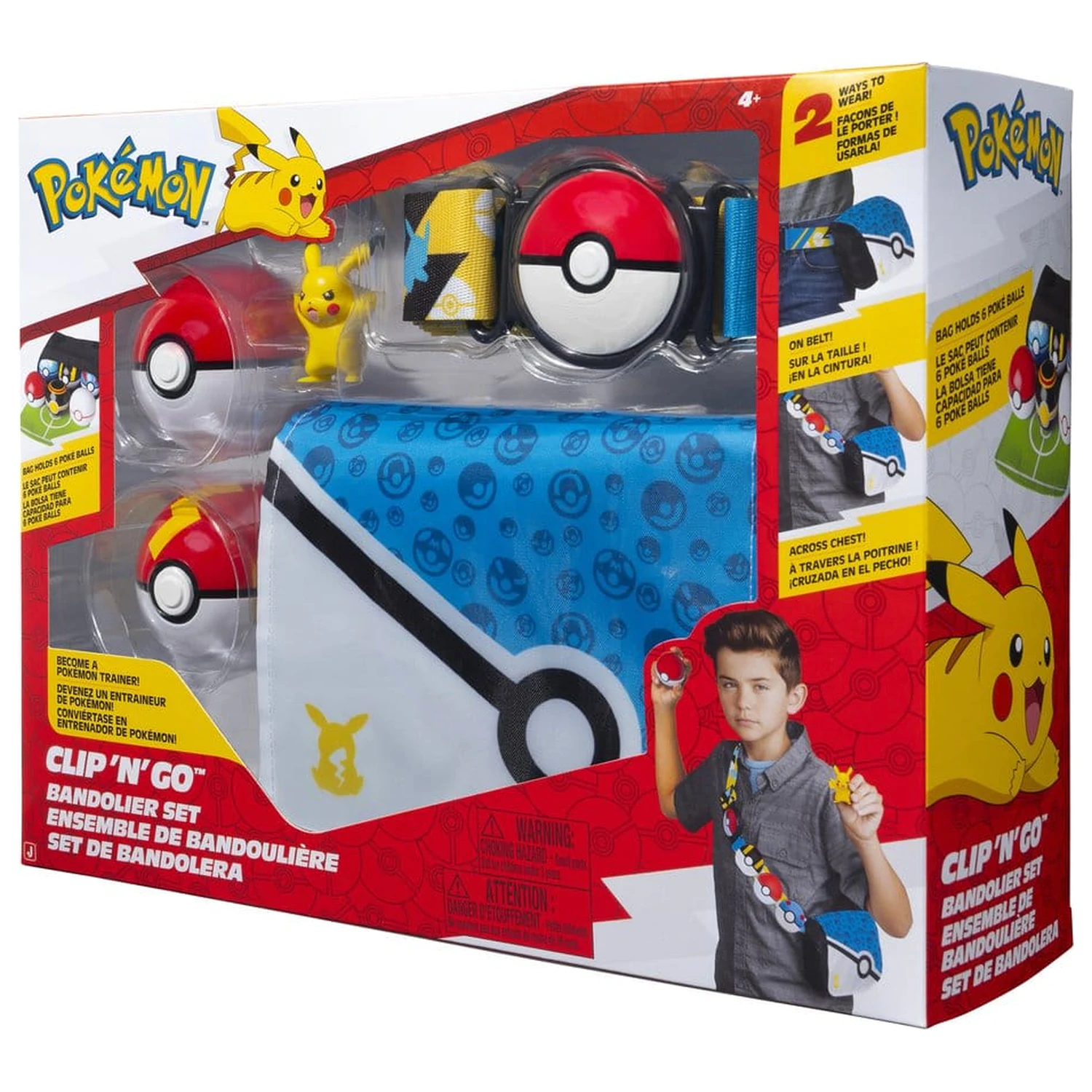 Pokémon Clip 'n' Go Súprava popruhov na rameno Pikachu produktová fotografia